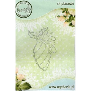 AGATERIA - Transparent Stempel Motivstempel Clear Stamp, Mistelzweig-Kugel - Bild 1 von 2