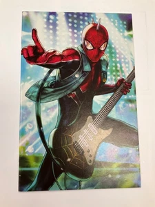 AMAZING SPIDER-MAN 22 BATTLES LINES VIRGIN VARIANT SPIDER-PUNK HEEJIN JEON HG - Picture 1 of 3