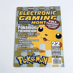 Electronic Gaming Monthly Magazine Vintage Pokémon 1999 Pikachu Cover Issue - Picture 1 of 16