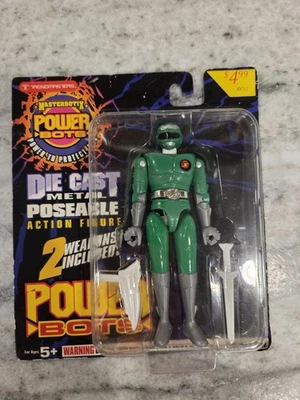 Trendmasters Masterbotix POWER BOTS KELLY Green Die Cast Action Figure 1994 - Image 1 of 2