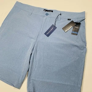 Travis Mathew Beck Lifestyle Performance Shorts Men Size 40 Blue Casual Stretch - Picture 1 of 10