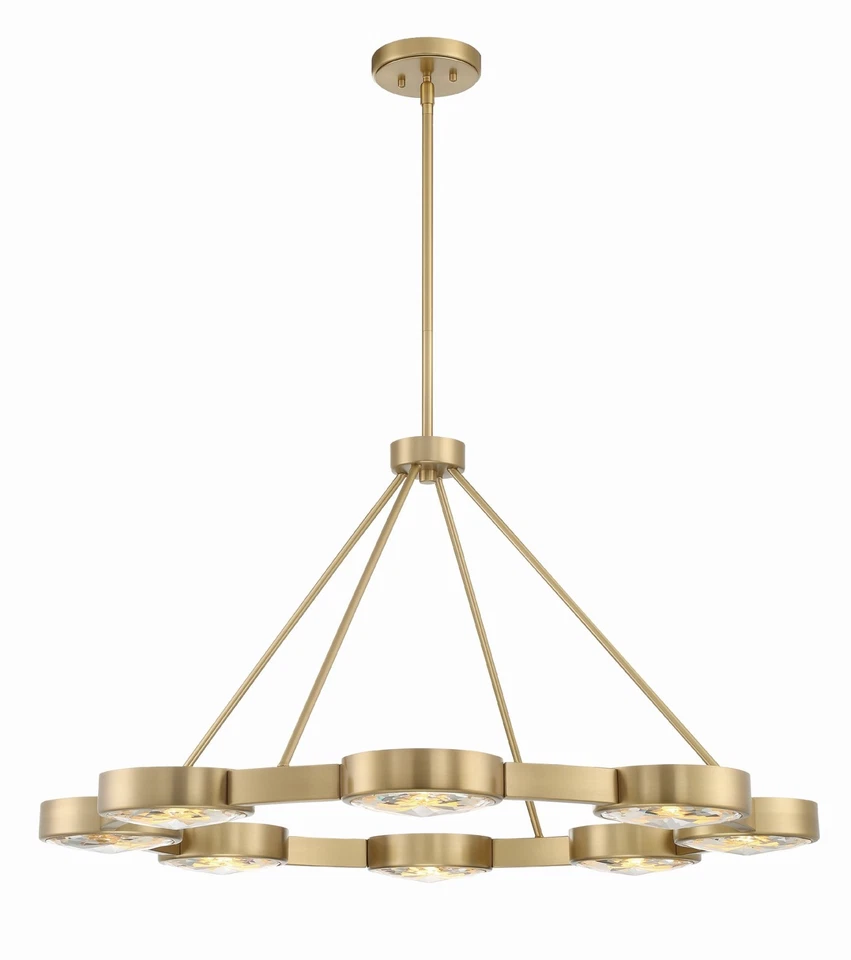 Crystorama Lighting Group ORS-738 Orson 8 luces 39"W cristal - dorado Foto 1 de 1