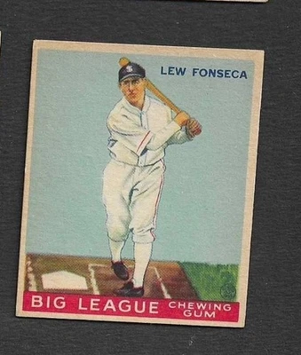 1933 Goudey Big League Chewing Gum - R319 Lew Fonseca #43 (RC) - Image 1 of 2