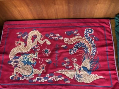 "Panel de tela 100 % algodón damasco Phoenix Dragon brocado jacquard 20""x31""" Foto 1 de 4