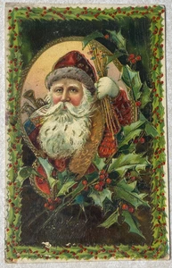 H2336 AK Frohe Weihnachten Grüße Weihnachtsmann Nikolaus - Bild 1 von 2