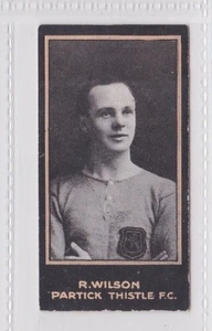 1/150 card FOOTBALLERS (Titled Light Blue) F & J Smith 1912 Cat £18 #40 Wilson - Picture 1 of 2