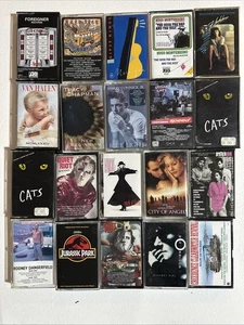 Lot Cassettes 20 Misc Soundtracks Rock Metal Classic Roy Orbison Foreigner Hugo - Imagen 1 de 12