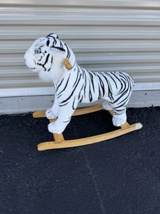 Ride-on weißer Tiger Dschungel Plüschtier Stofftier Spielzeug - Bild 1 von 4