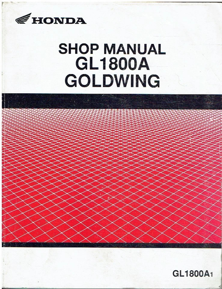 HONDA GOLDWING GL1800A ORIGINAL 2001 FACTORY WORKSHOP MANUAL - Image 1 of 1