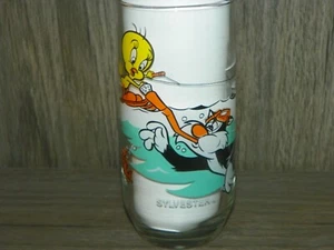1979 Pepsi Looney Tunes Sylvester Tweety Bird Glass-MINT NOT USED - Picture 1 of 4