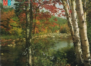 VTG 1983 MB 1000 Pc Puzzle: Swift River, NH - Nature Series 4091-12 Sealed NIB - Picture 1 of 6