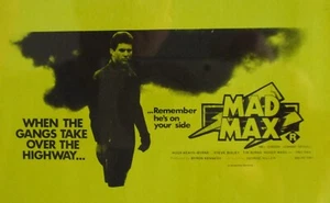 MAD MAX 1979 Rare Australian drive-in cinema movie glass slide Mel Gibson - Picture 1 of 2