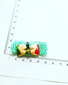 Handmade Hair Bows - Disney Princess - Princess & the Frog - Elastic Headband #3 - Picture 1 of 1
