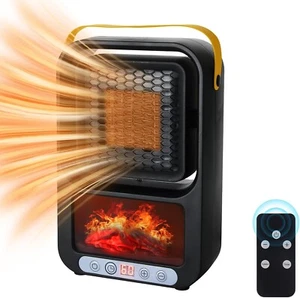 Electric Heater Ceramic Small with Thermostat Heating Home and Office Portable - Picture 1 of 4