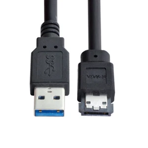 eSATA USB 3.0 Cable HDD SSD USB2.0 to eSATAp Converter USB eSATA Power Cable - Picture 1 of 5