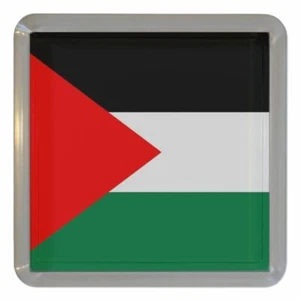 Palestine Flag Plastic Tea Coaster Beer Mat Plastic (95mm x 95mm) - Picture 1 of 2