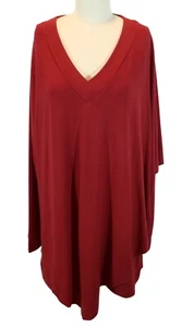Túnica SOFT AROUND Madeline I Talla 2X Capas Naranja Quemado Tejido Suave Nueva con Etiquetas - Imagen 1 de 5