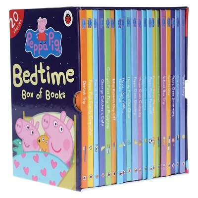 Peppa Pig Bedtime Stories 20 Books Children Pack Hardback Box Set By Ladybird - Image 1 of 4