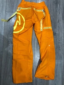 Womens Orange Zumba fancy dress combat pants trousers dance SIZE 18 20 XXL - Picture 1 of 4