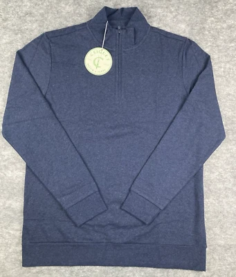 Pullover Criquet Para Hombres Cuarto Cremallera Grande 100% Algodón Rendimiento Golf Atletismo Foto 1 de 4