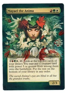 Mayael the Anima Altered Full Art MTG Magic Commander EDH Birthday Naya Legend - Picture 1 of 1