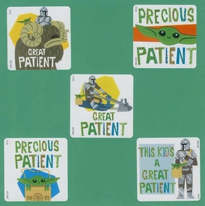15 The Mandalorian Grogu Patient Large Stickers - Star Wars - Baby Yoda - Picture 1 of 1