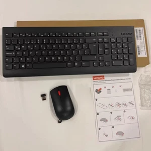 Original Lenovo Essential Wireless Keyboard And Mouse Combo KBRFBU71 EU Version - Picture 1 of 5