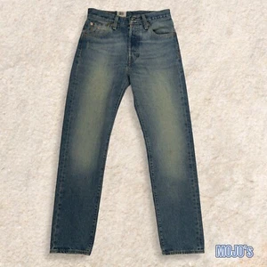 Levi's Uomo 501 Big E Tab 28x32 Lavaggio Leggero Pre-Shrink Raro Difficile Da Trovare - Foto 1 di 10