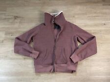 Women’s Abercrombie & Fitch Lined Purple Hoodie Jacket Sz S Fleece Full Zip