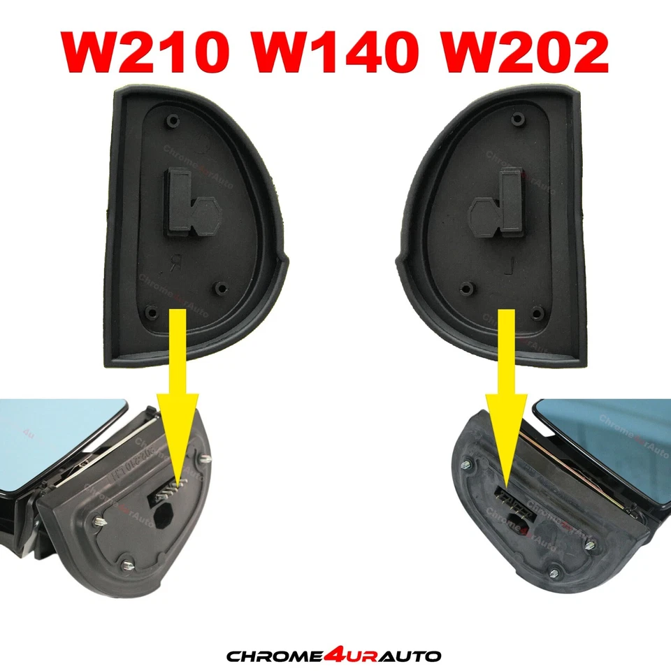Ajuste Mercedes Benz Exterior Para W210-W140-W202 Espejo Sellos Goma L+R Junta NUEVA Foto 1 de 2