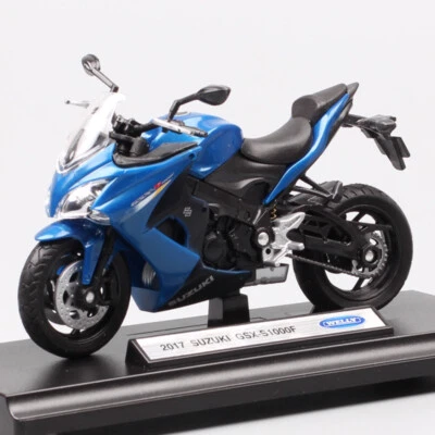 1:18 Welly 2017 Suzuki GSX-S1000F GSX S1000F motorcycle model Diecast Toy Bike - Image 1 of 4