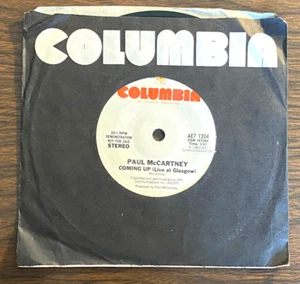 Paul McCartney 7" 1980 Promo: Coming Up (Live at Glasgow) 33 RPM w/ Wings CHEAP! - Picture 1 of 3