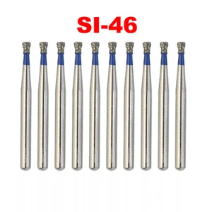 10Pcs Dental Diamond Burs FG for High Speed Handpiece Single Inverted Cone SI-46 - Picture 1 of 2