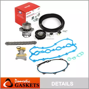 Timing Belt Kit Water Pump Gasket Timing Chain Tensioner Fit 05-14 VW Audi 2.0 - Picture 1 of 12