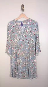 Seraphine Floral Cottagecore Feminine Blue Women's Maternity Dress Size 8 - Picture 1 of 6