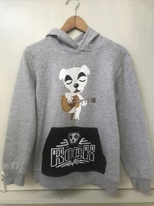 Nintendo official Animal Crossing K.K. Slider Hoodie Gray Dog Rock Size Large L - Picture 1 of 3