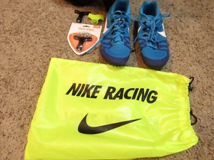 NIKE RIVAL M MULTI USE  WOMENS SIZE 9 RACING CLEATS DARK BLUE 806555-414 BAG - Picture 1 of 8