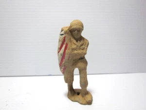 Pintura Estate de colección yeso de arena WW2 SOLDIER marcha batalla BANDERA PORTADOR ESTÁNDAR - Imagen 1 de 8