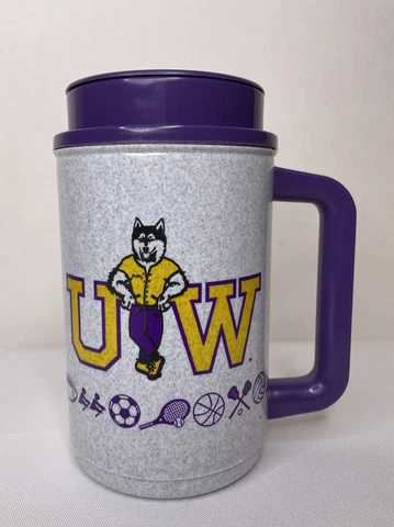 University of Washington Huskies CUP Mug Football Harry the Huskey UW Cover