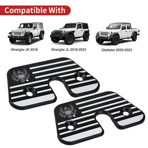 2X Sun Visor Repair Kit Aluminum Alloy Clips For Jeep Wrangler JK JL Gladiator\n - Picture 1 of 8