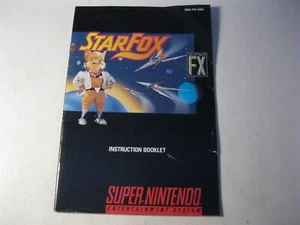 StarFox Super Nintendo SNES instruction manual only  - Picture 1 of 2
