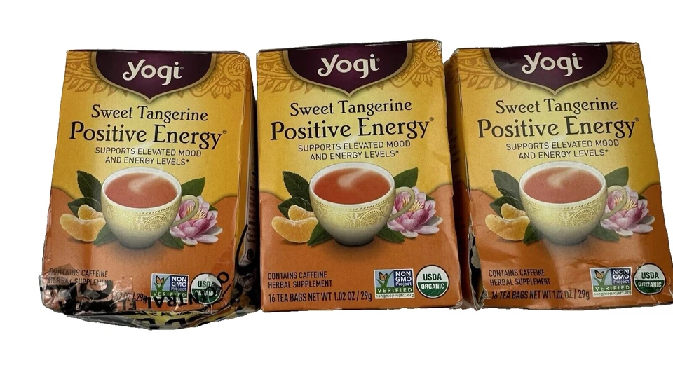 Yogi Sweet Tangerine Positive Energy Tea 16 Pckts