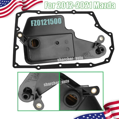 FZ0121500 Transmission Oil Filter w/Gasket Kit for 2012-2021 Mazda 3 6 CX-3/5/9 Foto 1 de 4