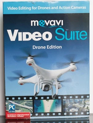 MOVAVI Video Suite Drone Edition | PC CD-Rom | Windows OS | 42780-0-Karte | NEU - Bild 1 von 2
