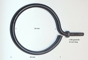 Teelichthalter aus Metall mit gewinde und Teelichtglas zum gestalten Nr.1010