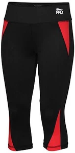 Crivit Pro Women's Performance Running Capris Coral Black M - Picture 1 of 3