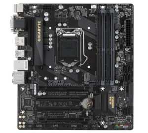 GIGABYTE GA-B250M-D3H Motherboard Intel B250 LGA 1151 DDR4 M.2 m-ATX VGA Core - Bild 1 von 4