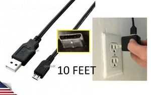 LONG USB Power Cable Charging Cord Electric Plug for JBL Flip 4 Wireless Speaker - Picture 1 of 1