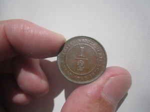 1873 STRAITS SETTLEMENTS 1/2 CENT - Picture 1 of 2