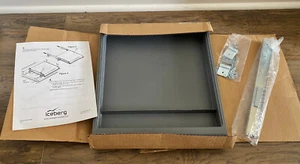 Iceberg ICE95452 Aspira High-Density Polyethylene 14" Desk Utility Drawer, Gray - Picture 1 of 18